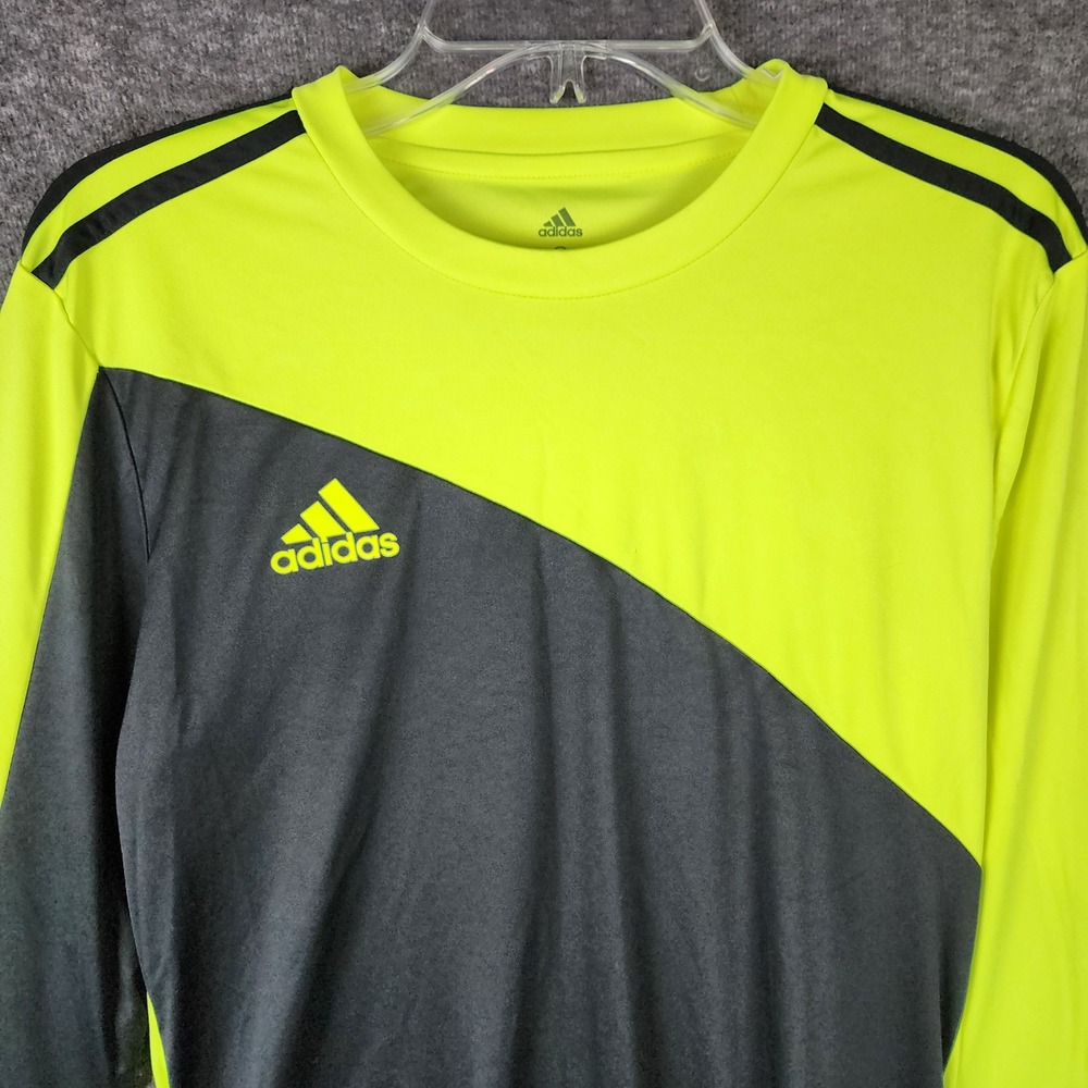Adidas Goalkeeper Jersey Mens S Aeroready Yellow Black Padded Soccer EUC - Picture 3 of 8